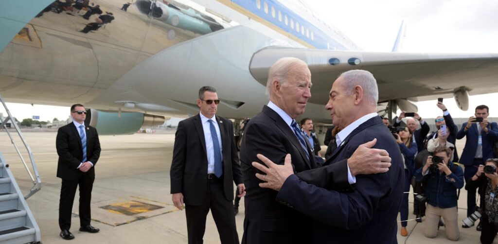 ביידן עם נתניהו. צילום: אבי אוחיון לע"מ